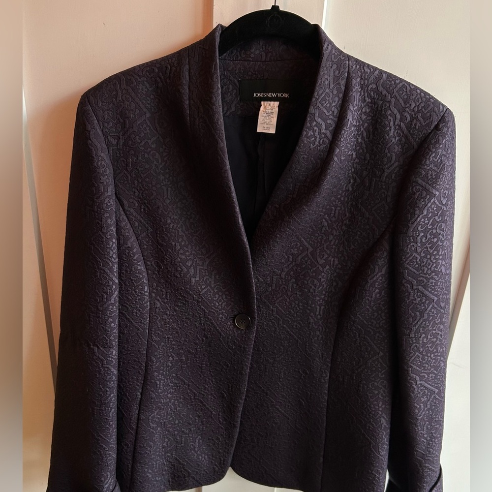 JNY Dark Plum or Navy Blazer